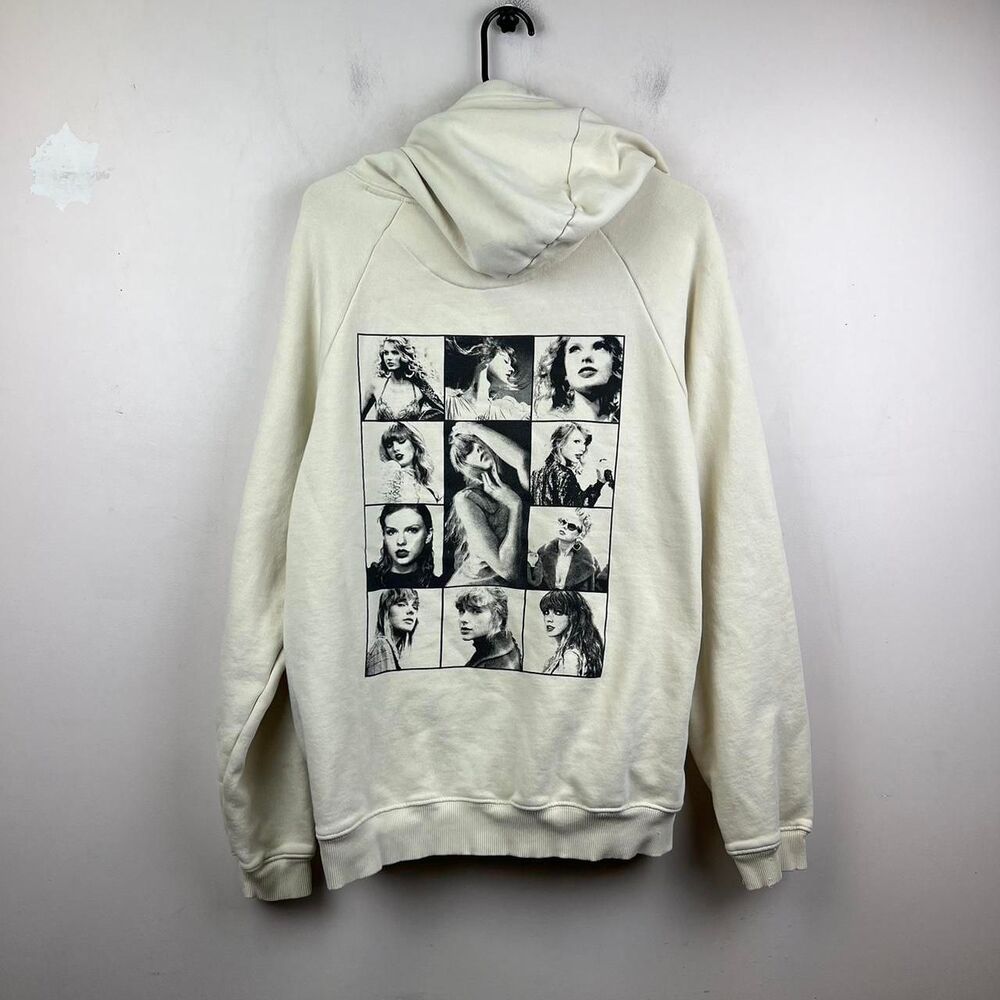 Taylor Swift The Eras Tour Cream Hoodie Size L